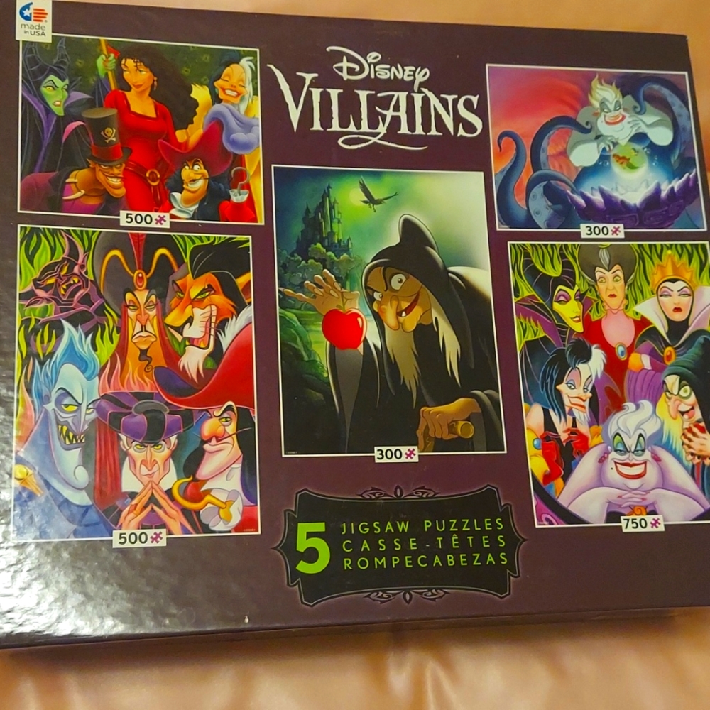 5 Disney Villan Puzzles